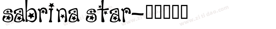 sabrina star字体转换